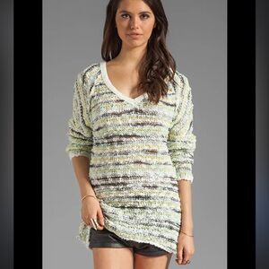 FREE PEOPLE MARLED SONGBIRD PULLOVER SWEATER SIZE SMALL